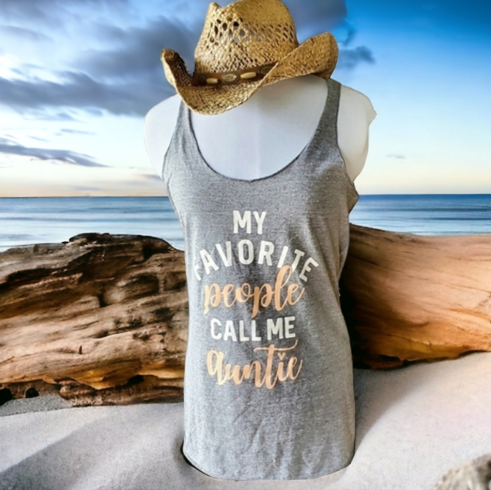 My Favorite People Call Me Autie Tank top, sz Lg